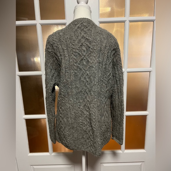 🧶Ralph Lauren Aran-Knit Alpaca/Wool-Blend Hand Knit Crewneck Sweater - Picture 4 of 10